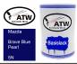 Preview: Mazda, Brave Blue Pearl, 5N: 500ml Lackdose, von ATW Autoteile West.